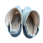 Kelsi Dagger KDB  Brooklyn open toe gray suede booties, size 7 EUC Photo 3