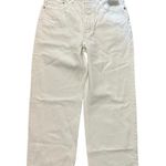 Madewell NWT Low-Slung Baggy Crop Jean In Pure White Size 23 Photo 3
