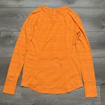 Athleta Pacifica Contoured Long Sleeve 1/4 Zip Thumbhole Run Swim Top Orange SP Photo 6