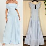 LIONESS NWT Revolve Field Of Dreams Maxi Dress Soft Blue size M Medium Viral Photo 1