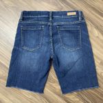 BLANKNYC Sz 27 Shorts Bermuda Mid Rise Cut Off Distressed Blue Jean Short Denim Photo 8