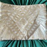 Sequin Pouch NWT Tan Photo 0