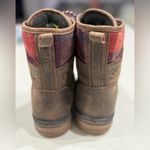 Kamik  Brown Leather Boots with Burgundy Laces Photo 2