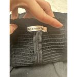 Reformation  Demi Black Square Neck Long Sleeve Top Size 2 Smocked Back Photo 2