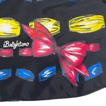 Brighton new ๐งท Take a Beau Printed Tote with Bow ๐งท Black Shiny Nylon ๐งท Read Photo 2