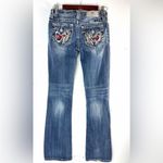 Miss Me  28x34 Western Embroidered Boot Cut Denim Jeans Photo 1