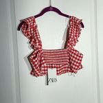 ZARA NWT  Plaid Crop Top Photo 2