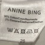 ANINE BING TUCKERNUCK WHITE COTTON STRETCH DISTRESSED SKINNY JEANS 26 Photo 9