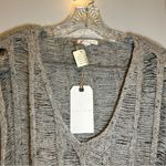 Leith NWT  Heather Grey Delicate Knit V Neck Sweater S Photo 2