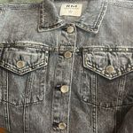 Rebecca Minkoff NWOT  Gray Studded Denim Jacket Size L Photo 5
