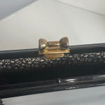 Garay Black Patent Leather Vinyl Satchel Purse Vintage‎ Photo 4