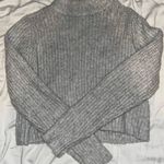 Garage Cropped Grey Sweater Photo 0