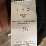 IRO Black Sleeveless linen Turtleneck Top Photo 5