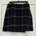 Uniqlo Plaid A-Line Skirt in Navy Blue and Red Photo 0