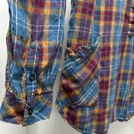 KAVU  plaid pullover with pockets (!) size large Photo 2
