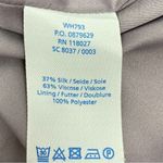 Boden Eliza Floral Bird Print Silk Blend Shift Tunic Dress Gray 4 Gray Photo 9