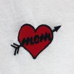 Halogen Womens T Shirt Top Mom Heart Arrow Crew Neck Short Sleeve White M Photo 1