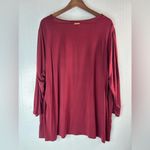 Michael Kors 2X Rich Burgundy Layered Tunic Top Photo 1