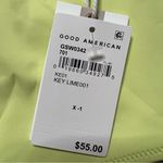 Good American Scuba Hot Shoulder Swim Top 1 Small Women’s Key Lime Green NWT Photo 3