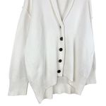 Free People Chamomile Cardi Ivory Sz S Button Front Oversized Relaxed Fit Chunky Photo 5