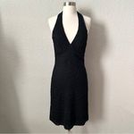 Sue Wong  Vintage Black Crochet Halter Dress Photo 14