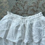 Stoney Clover Lane  Linen Ruffle Skirt White Small Photo 5
