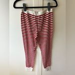 Victoria's Secret Victoria’s Secret NWT Women’s Red‎ Cream Stripe Joggers Loungewear Size Small Photo 2