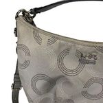 Coach Handbag Crossbody Silver Signature C Photo 3
