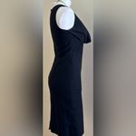 J.Crew  Black suiting Cowl Neck Sheath Dress SZ 0 Zipper Closure on Side By Waist Photo 1