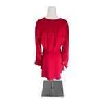Tularosa  x Revolve - Caleb Red Long Sleeve Mini Dress Sz M Photo 3