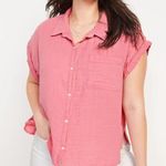 Old Navy Short-Sleeve Crinkled Button-Down Shirt Photo 0