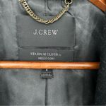 J.Crew Chateau Parka Wool Coat Size 6 Black with Gold Hardware Photo 4