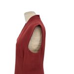 MM.LaFleur M.M. Lafleur‎ The Aditi Dress Tailored Shift Sleeveless Brick Red Size 12 Photo 7