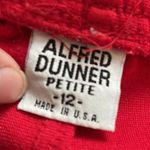 Alfred Dunner  Red Cropped Elastic Pants Sz 12 #6921 Photo 1