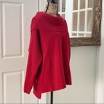 Style & Co  Red Ribbed Knit Sweater Size M Photo 7