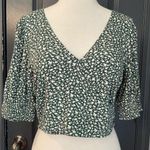 American Eagle  Boho Cowgirl Festival Floral V-Neck Women's Crop Top Photo 0