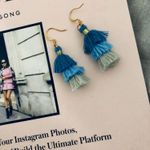 Mini Tassel Earring Blue Photo 0