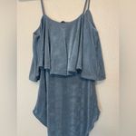 Timing  Women’s Blue Shimmery‎ Bodysuit Size S Photo 2