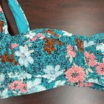 Time & Tru NWT  Printed Underwire Balconette Swim Top Photo 1