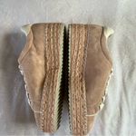 Joie  Danba Suede pink platforms espadrilles lace up size 8.5 Photo 5