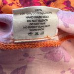 Roopa Pemmaraju Anthro Beaded Strappy Camisole Top Orange Floral Size XL NWOT Photo 12