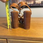 Madden Girl Women's Tan High Heel Sandals with Ankle Strap Photo 4