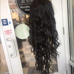 Wig Lacefront 40 inch Long Curly Black Wig 2019 Photo 5