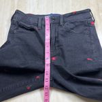 Gap  High Rise Universal Leggings Womens 8/29 Black Embroidered Floral Slim Fit Photo 11