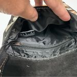 Suede leatherCoconut shells Black, Tan and Orange Aztec Ecuador Crossbody Purse Black Photo 8