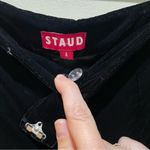 STAUD Velvet Tosca Straight Trouser Pants Black Size 4 Photo 7