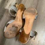 Diane Von Furstenberg  Braided Heeled Sandals Women's Silver Size 9.5 Photo 6