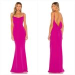 Katie May Damn Gina Low Back Gown dress in electric pink Photo 9
