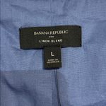 Banana Republic  WOMENS LINEN BLEND SQUARE NECK TANK BLOUSE BLUE NEW LARGE Photo 3