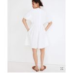 Madewell Embroidered Poplin Mini Dress Puff Sleeve V neck Size XS NWOT Photo 1